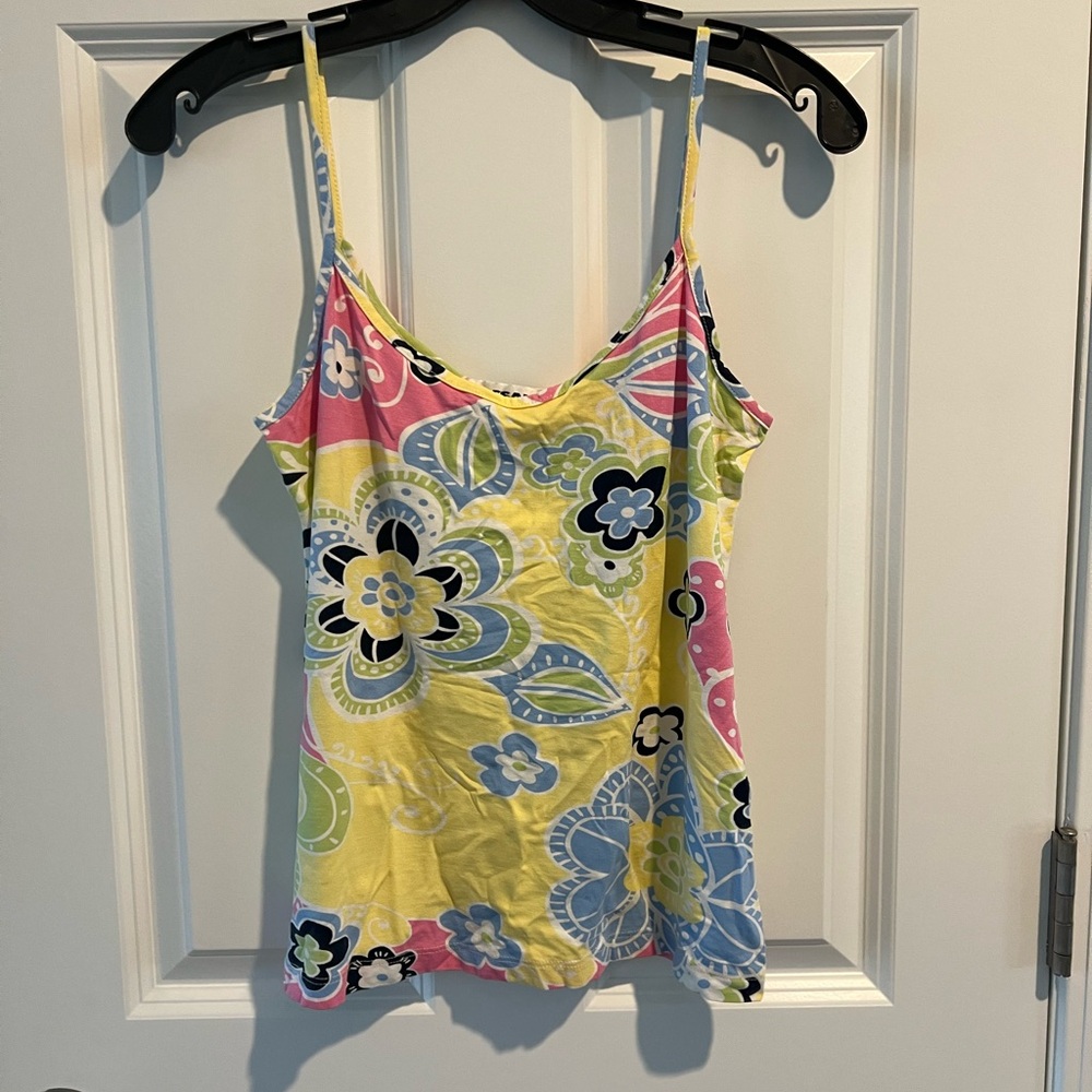 Floral Camisole with Multicolor Design